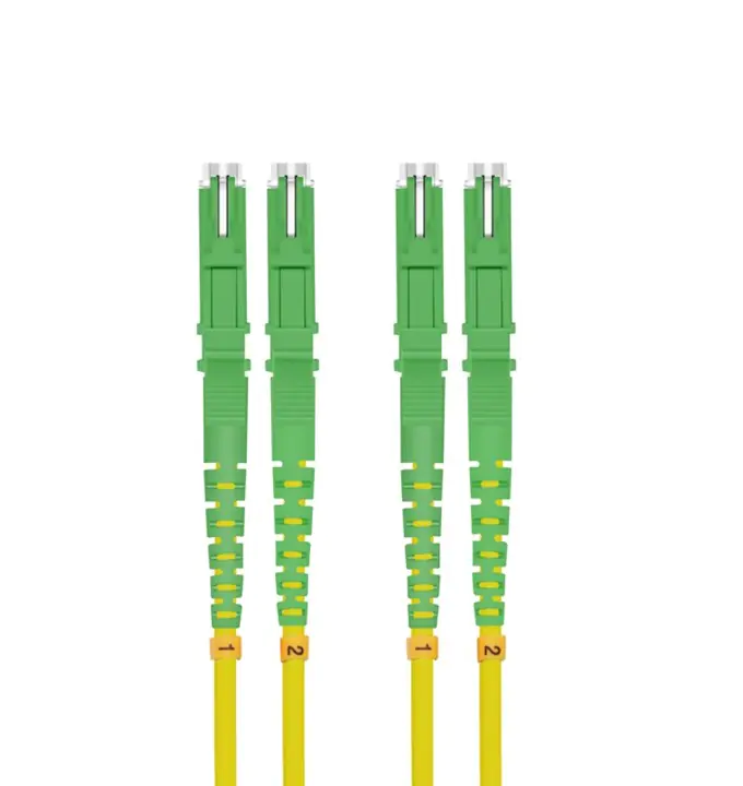 Bayko LWL Patchkabel E2000/APC/E2000/APC (LSH) Duplex, OS2 9/125µm, gelb 7,5m