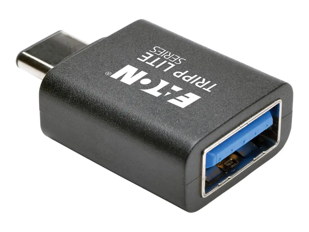 Eaton Tripp Lite Series USB 3.1 Gen 1.5 Adapter USB-C to USB Type A M/F 5 Gbps Tablet Smart Phone - USB-Adapter - USB Typ A (W) zu 24 pin USB-C (M) - USB 3.1 - Schwarz