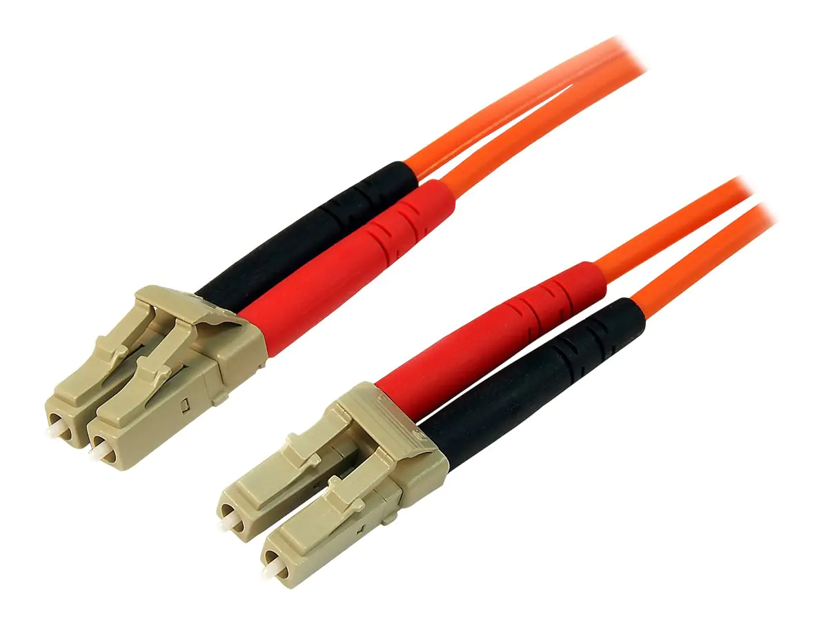 StarTech 2m Fiber Optic Cable - Multimode Duplex 50/125 - LSZH - LC/LC - OM2 - LC to LC Fiber Patch Cable (50FIBLCLC2) - Netzwerkkabel - LC Multi-Mode (M) zu LC Multi-Mode (M) - 2 m - Glasfaser - Duplex - 50/125 Mikrometer - für P/N: GLCLHSMDSTTA, GLCSXMM