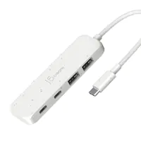 J5Create JCH342EW - Hub - umweltfreundlich, USB-C - 2 x USB 3.2 Gen 2 + 2 x USB-C 3.2 Gen 2 - Desktop