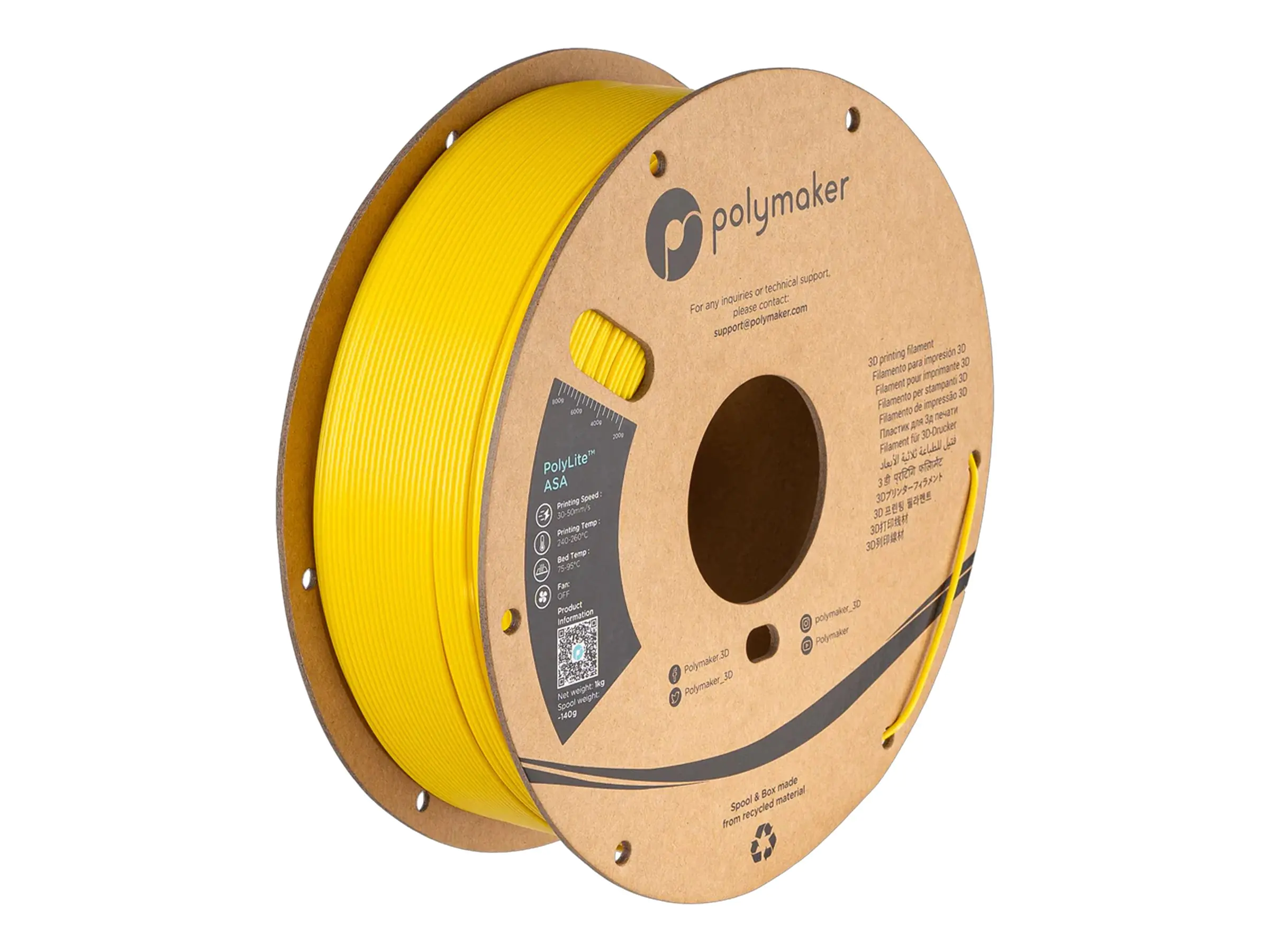 Polymaker ASA 1.75mm Yellow 1kg