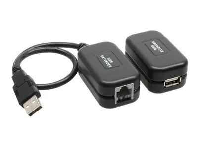InLine - USB-Erweiterung - USB - 4-polig USB Typ A, RJ-45 / 4-polig USB Typ A, RJ-45 - bis zu 60 m
