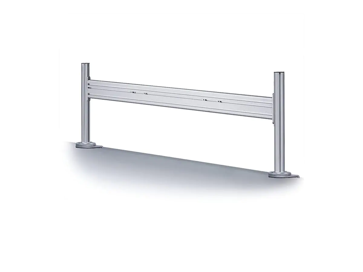 Neomounts FPMA-DTB100 - Befestigungskit (Symbolleiste) - fest - für 3 LCD-Anzeigen - Silber - Bildschirmgröße: 25.4-61 cm (10"-24") - Klemmmontage