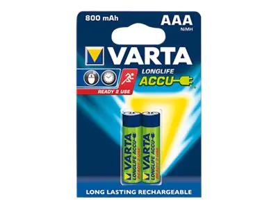Varta Longlife - Batterie 2 x AAA - NiMH - (wiederaufladbar) 56703101402