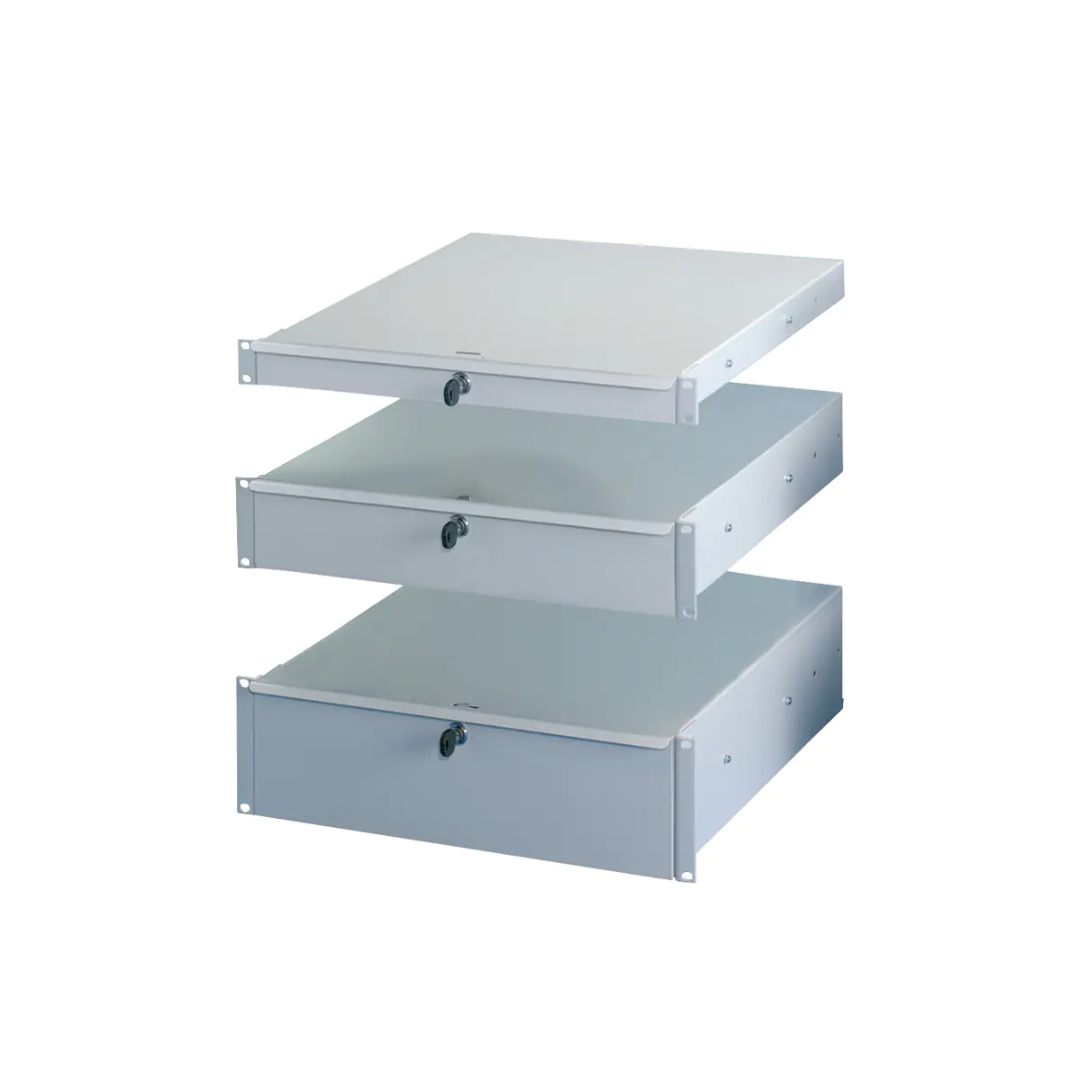 SCHROFF 19"-Schubfach - Schubfach 19" 2HE RAL7035 20110055