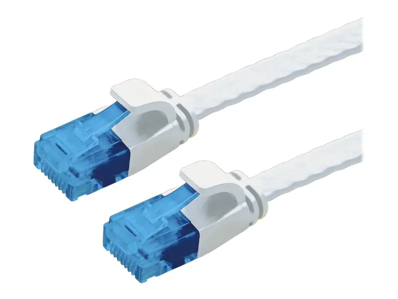VALUE - Patch-Kabel - RJ-45 (M) zu RJ-45 (M) - 1.5 m - UTP - CAT 6a - extraflach - weiß