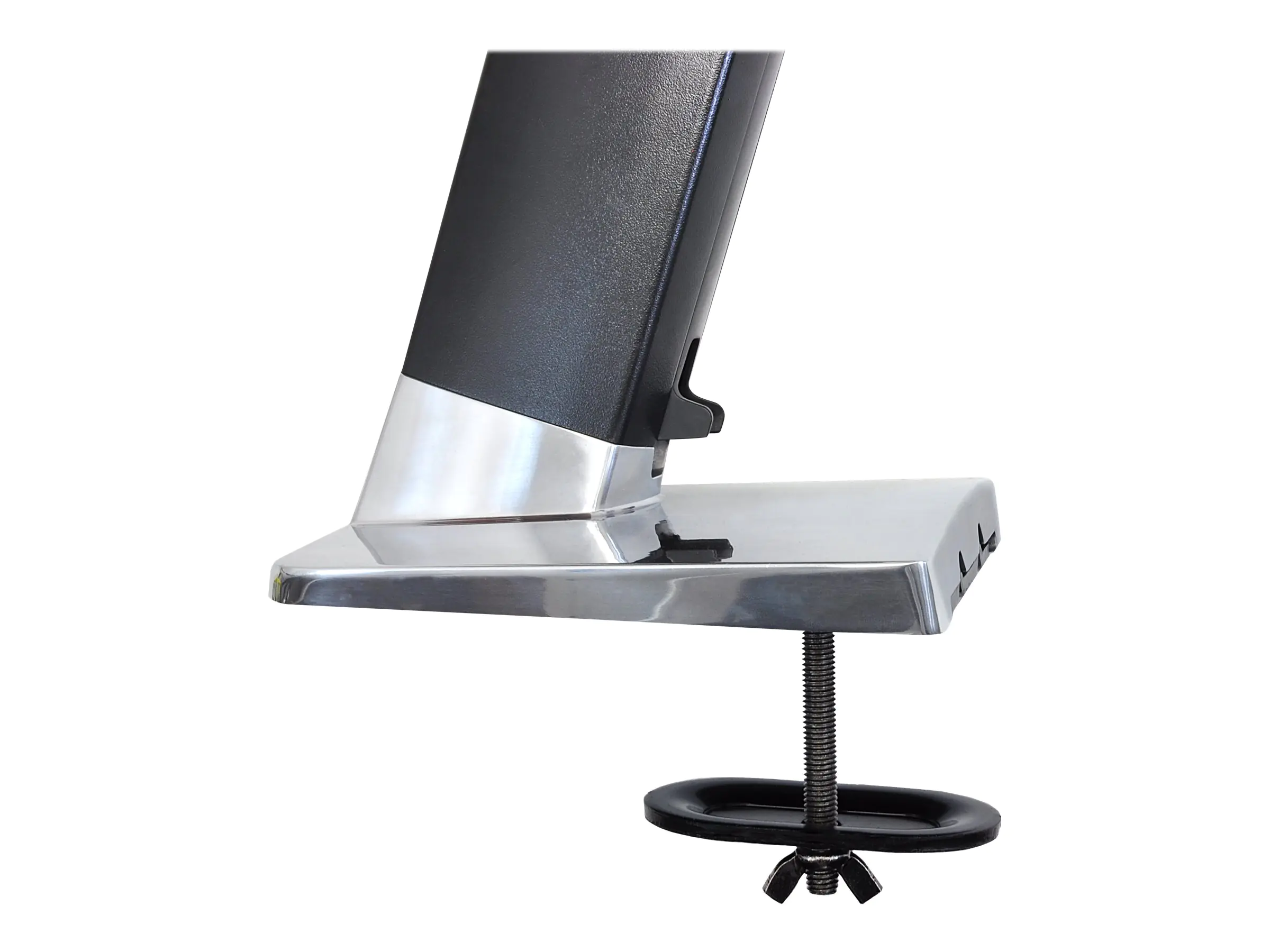 Ergotron Grommet Mount for WorkFit-A - Montagekomponente - Stahl - Schwarz, Polished Aluminum