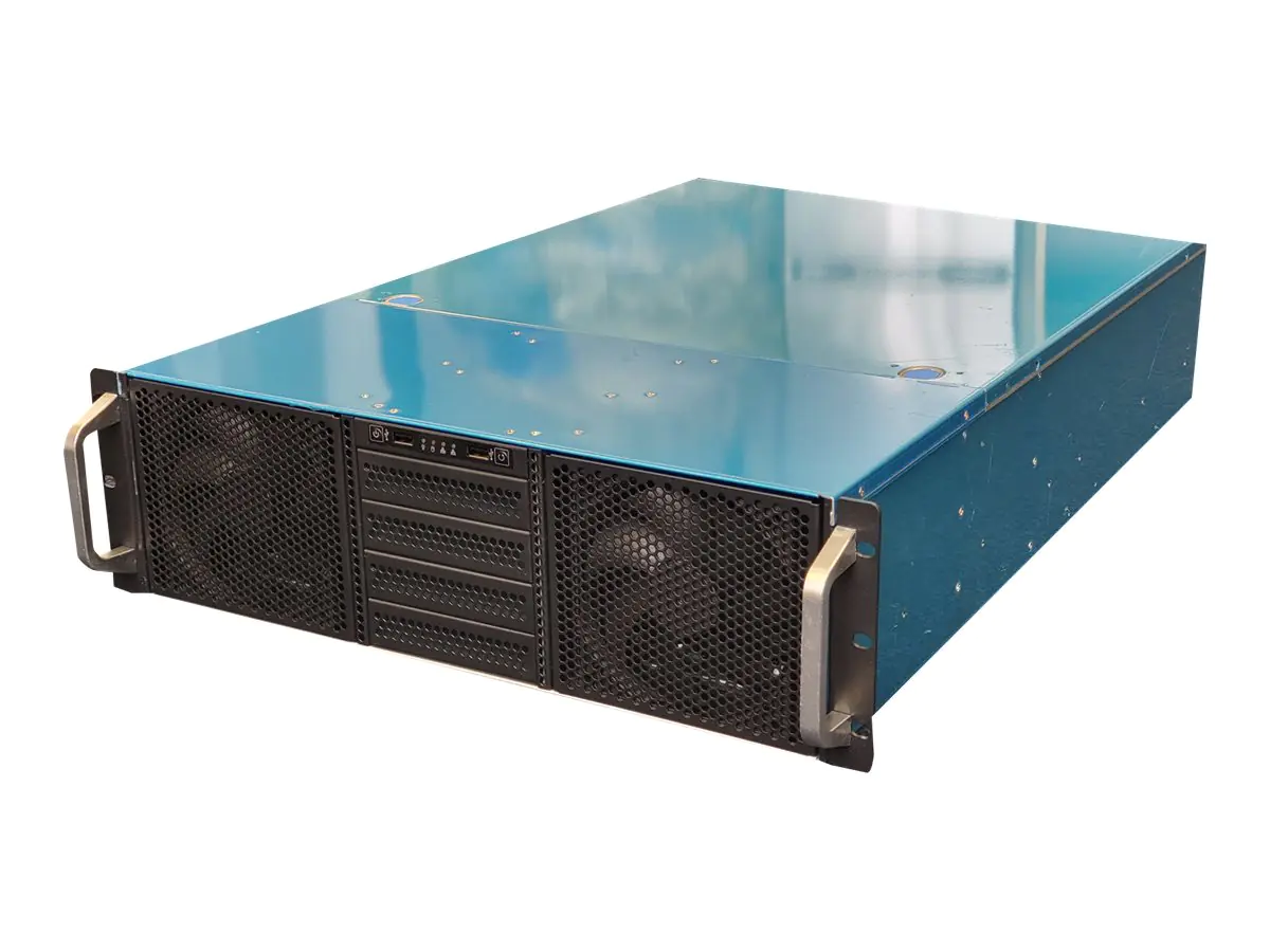 Realpower RPS19-G3380 - Rack-Montage - 3U - ATX - keine Spannungsversorgung (PS/2) - Schwarz - USB