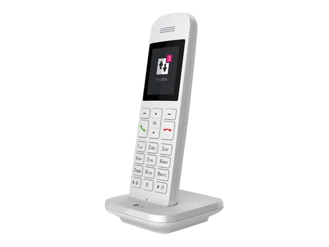 Telekom Speedphone 12 - Schnurloses Erweiterungshandgerät - DECT\CAT-iq - weiß