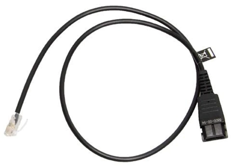 Jabra - Headset-Kabel - Quick Disconnect zu RJ-45 - 50 cm - für BIZ 2300, 2400; Siemens OpenStage 30, 40, 40T, 60, 80, 80T