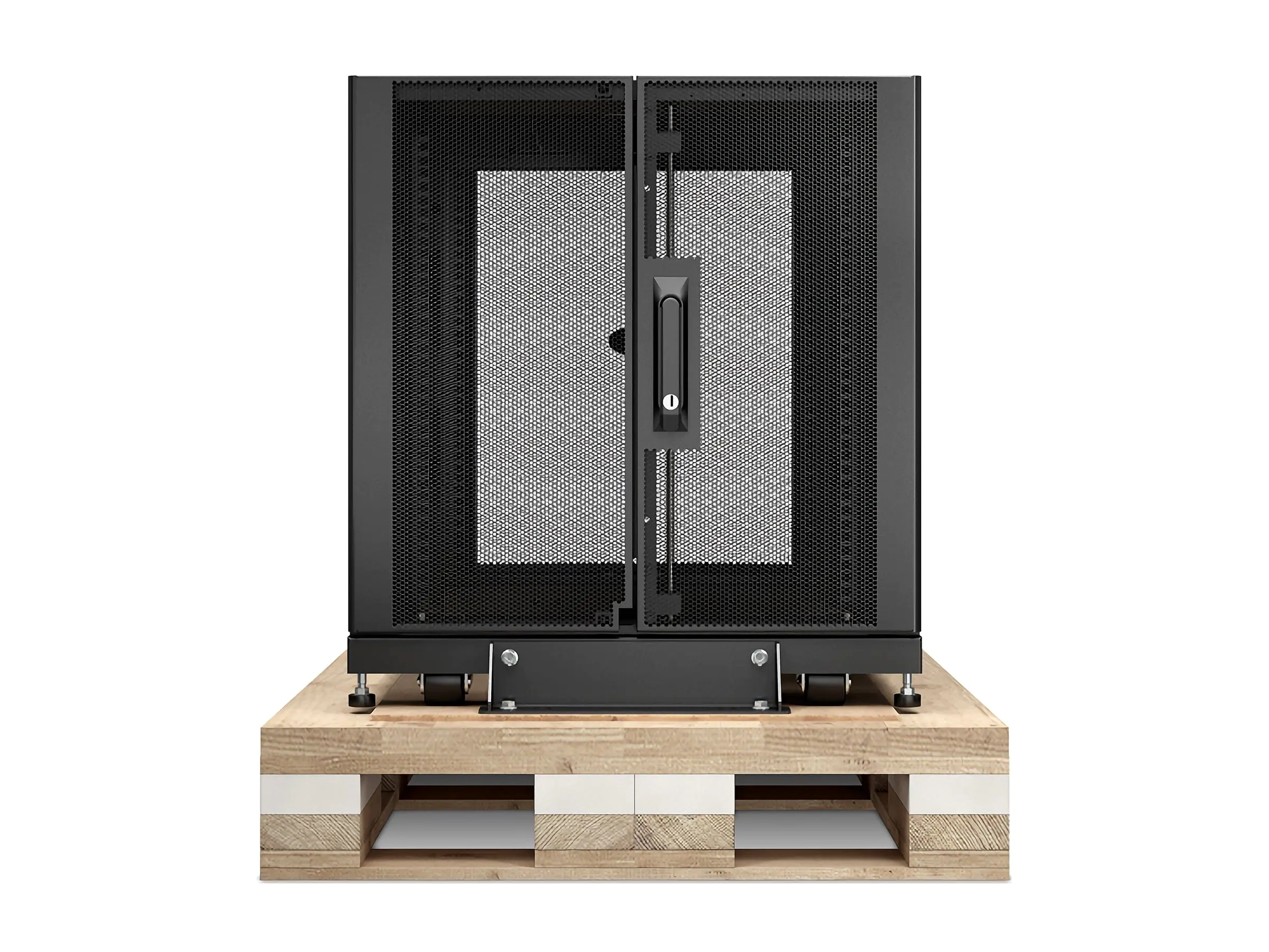 APC NetShelter SX - Schrank Netzwerkschrank - Schwarz - 12U - 48.3 cm (19") AR3003SP