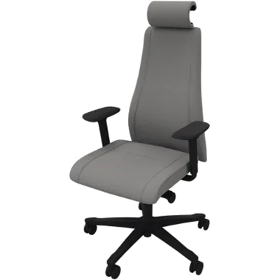 NowyStyl Bürodrehstuhl Viden 41,5-53,5cm Synchronmechanik Rolle universell (für Hart- und Teppichböden) Kunststoff grau