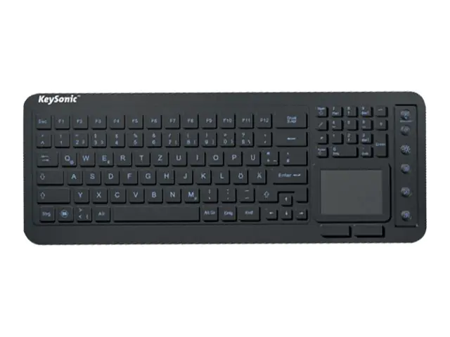 Keysonic KSK-6231 - Tastatur - USB - QWERTZ - Deutsch - wasserdicht - Schwarz