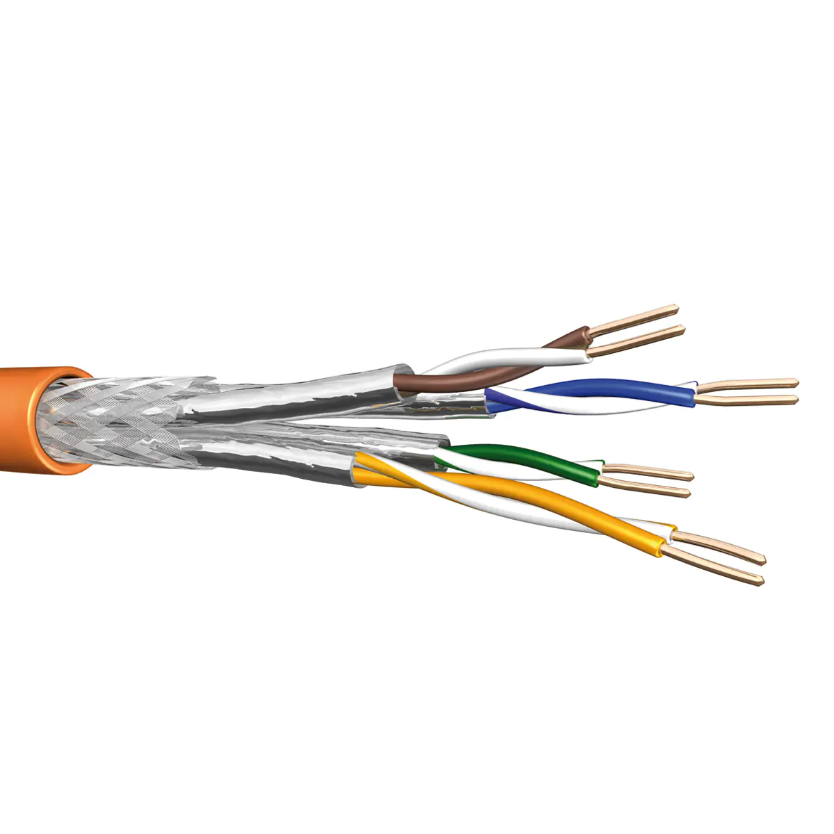 Draka Verlegekabel UC900 SS23 Cat 7 S/FTP PiMF orange 500m Trommel - Verlegekabel - Netzwerk