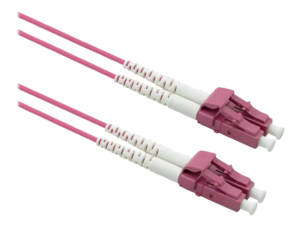 Roline - Patch-Kabel - LC Multi-Mode (M) zu LC Multi-Mode (M) - 7 m - 3 mm - Glasfaser - Duplex - 50/125 Mikrometer - OM4 - halogenfrei, Innen, ohne Haken - violett