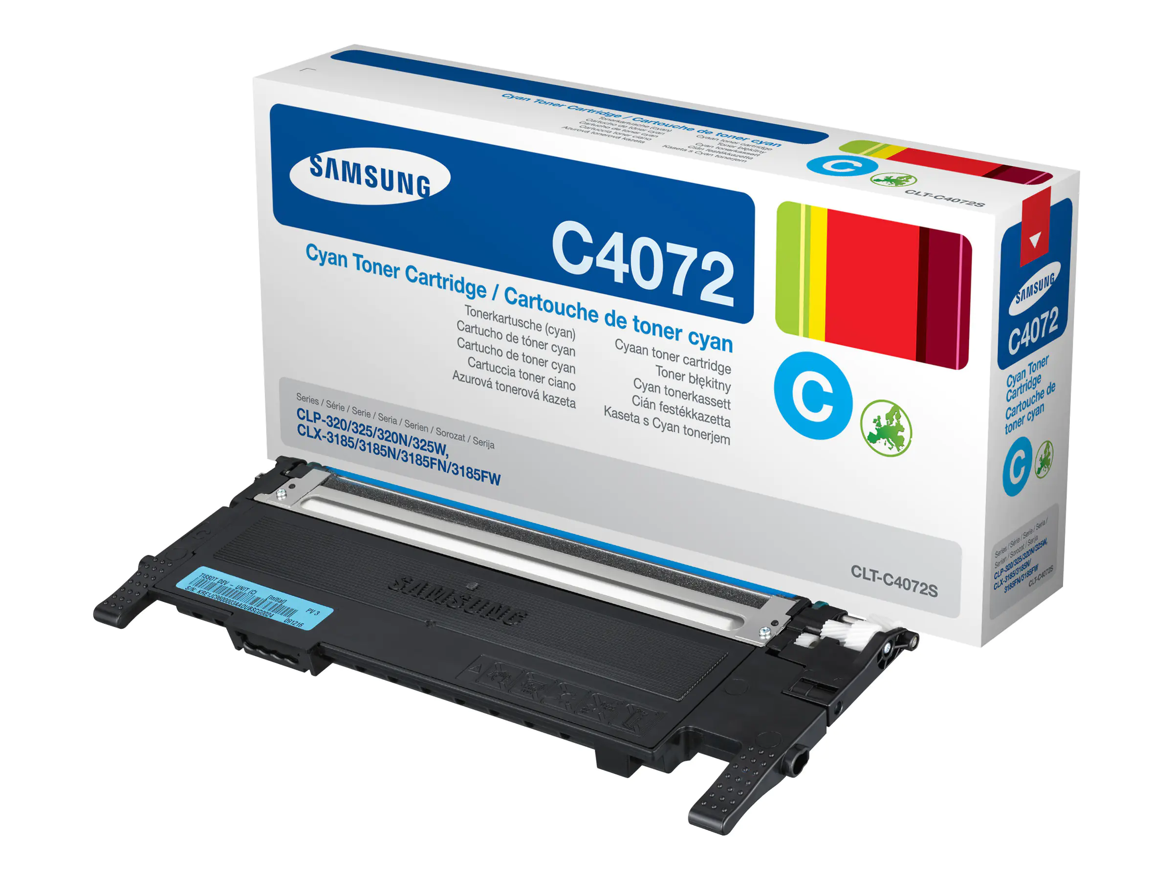 Samsung CLT-C4072S - Cyan - Original - Tonerpatrone - für CLP-320, 320N, 325, 325W; CLX-3185, 3185FN, 3185FW, 3185N, 3185W
