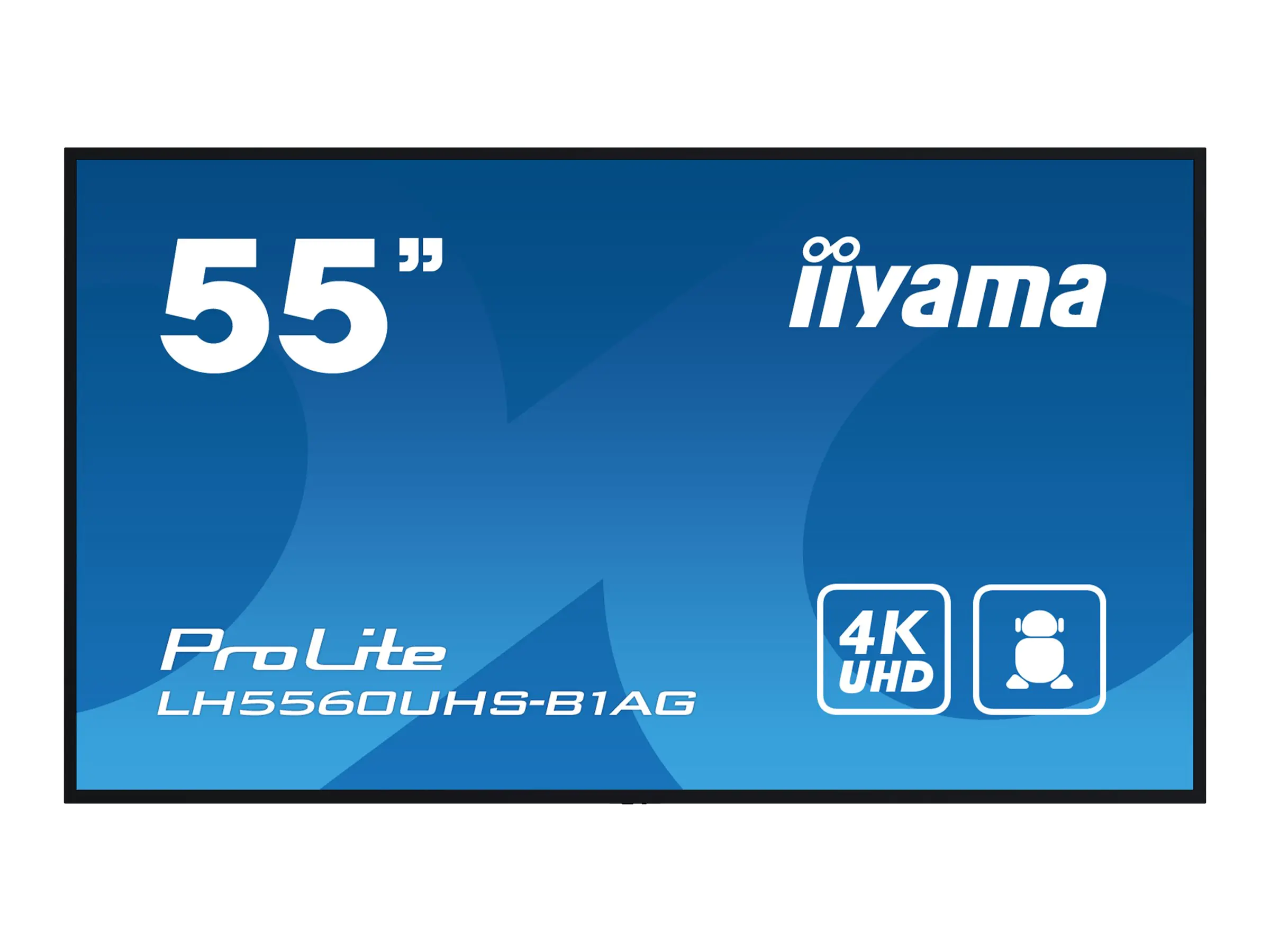 iiyama ProLite LH5560UHS-B1AG - 140 cm (55") Diagonalklasse (139 cm (54.6") sichtbar) LCD-Display mit LED-Hintergrundbeleuchtung - Digital Signage - mit mit SoC Mediaplayer - 4K UHD (2160p) 3840 x 2160 - Edge-Beleuchtung - Schwarz, matte Oberfläche