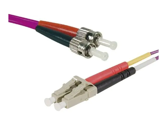 exertis Connect LWL Patchkabel Eco 50/125µm OM4-Faser LC Duplex Stecker/ST Stecker - Multimode-Faser - 125 m