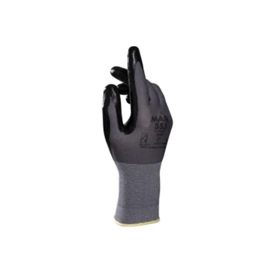 MAPA Arbeitshandschuh Ultrane 553 7 II Strick schwarz/grau