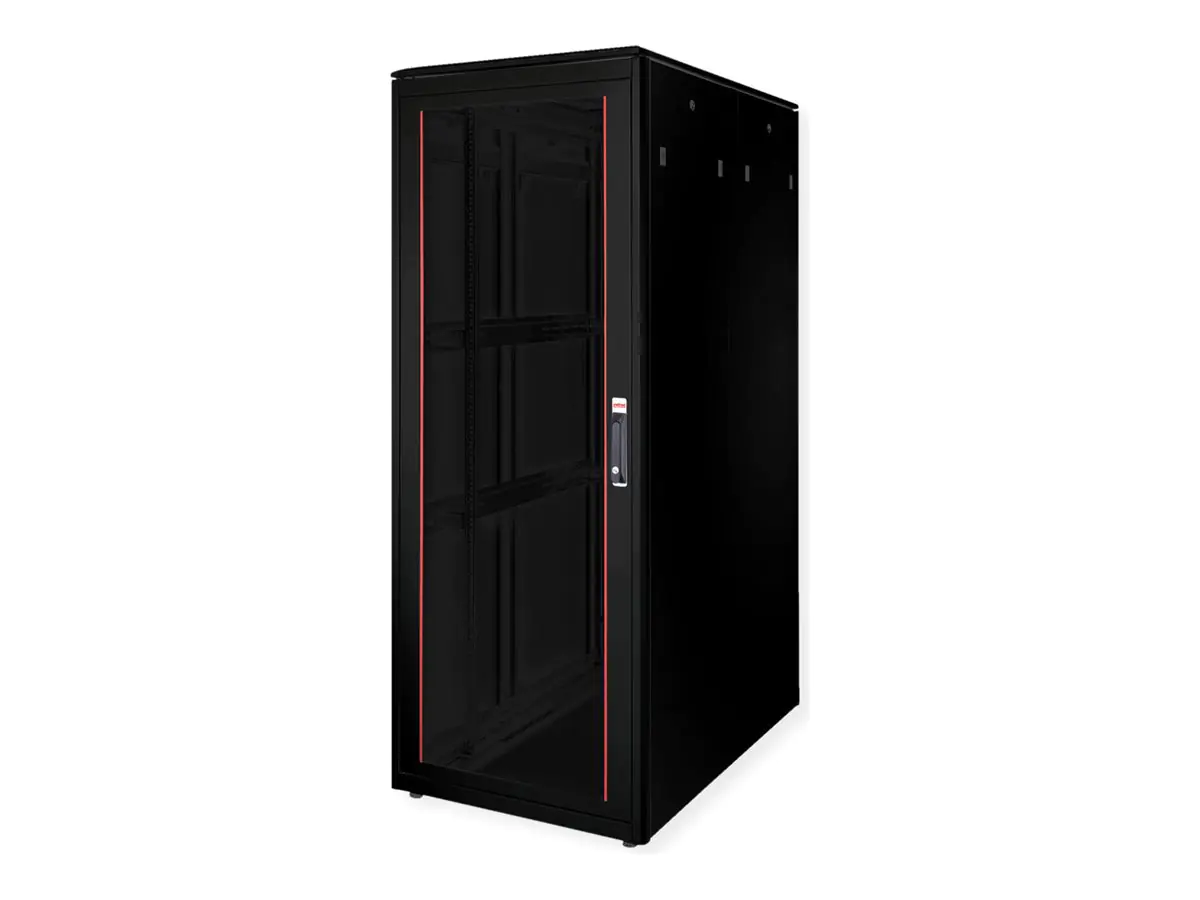 ROLINE Pro - Schrank Netzwerkschrank - mit Glastür, 800 x 1200 mm (B x T) 26.21.0234