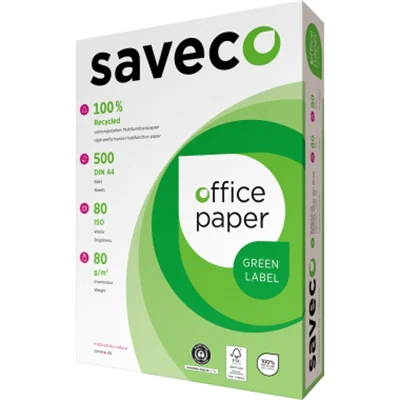 Saveco Kopierpapier Green Label DIN A4 80g/m² weiß 500 Bl./Pack.
