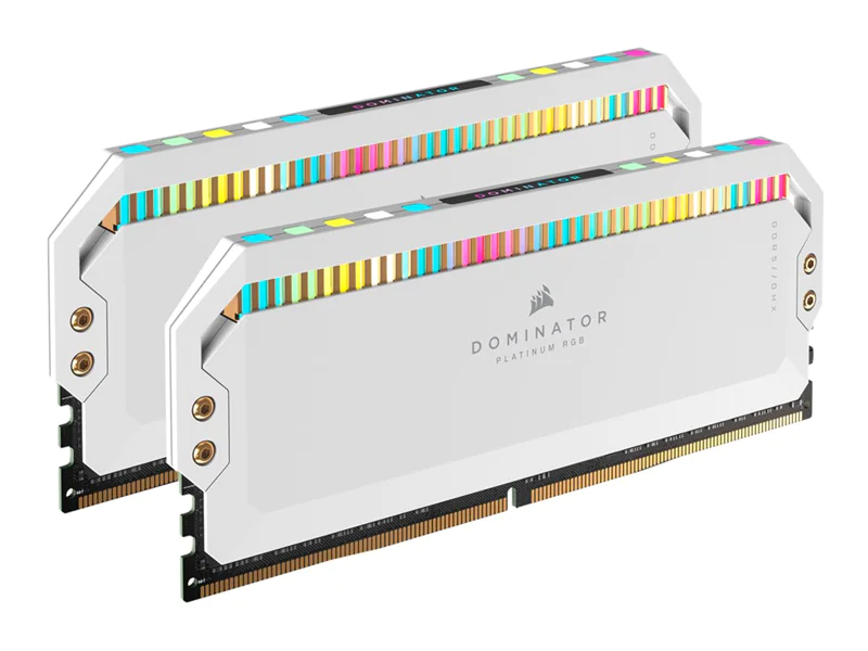 CORSAIR Dominator Platinum RGB - DDR5 - Kit - 64 GB: 2 x 32 GB - DIMM 288-PIN - 5600 MHz / PC5-44800 - CL40 - 1.25 V - weiß