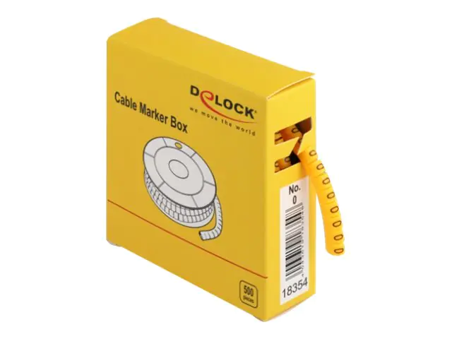Delock Cable Marker Box, No. 0 - Leitungs- / Kabel-Marker (vorgedruckt) 18354