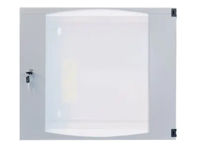 Intellinet Network Cabinet, Wall Mount (Double Section Hinged Swing Out), 12U, Usable Depth 235mm/Width 465mm, Grey, Flatpack, Max 30kg, Swings out for access to back of cabinet when installed on wall, 19", Parts for wall install (eg screws/rawl