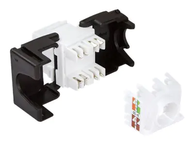LogiLink Professional - Modulare Eingabe - CAT 6a - UTP - RJ-45 - weiß