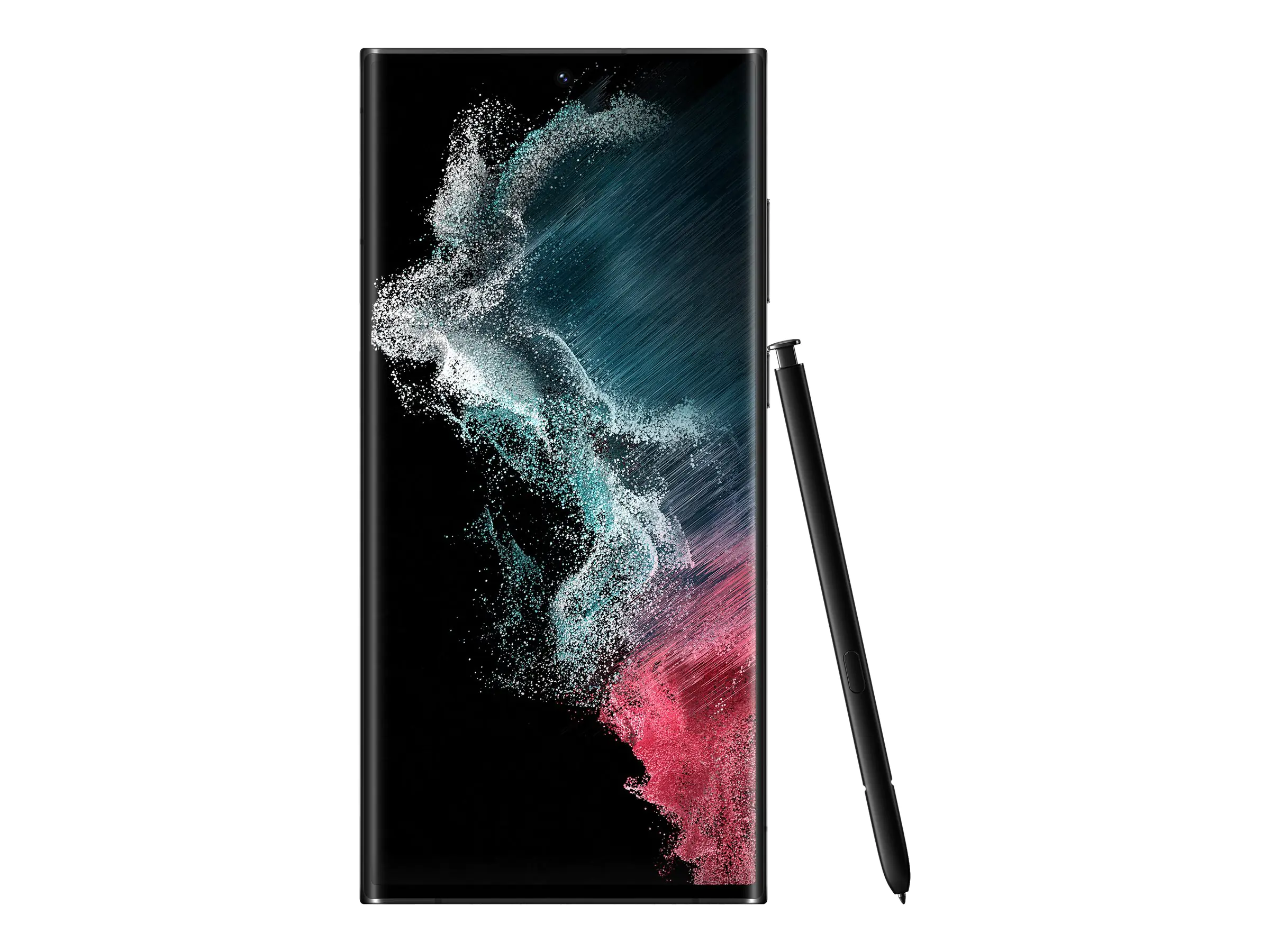 Samsung Galaxy S22 Ultra - 5G Smartphone - Dual-SIM - RAM 12 GB / Interner Speicher 256 GB - OLED-Display - 6.8" - 3088 x 1440 Pixel (120 Hz) - 4x x Rückkamera 108 MP, 12 MP, 10 MP, 10 MP - front camera 40 MP - Phantomschwarz