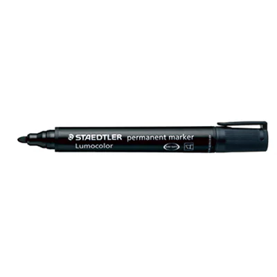 STAEDTLER Permanentmarker Lumocolor 350-9 1-5mm Keilspitze schwarz