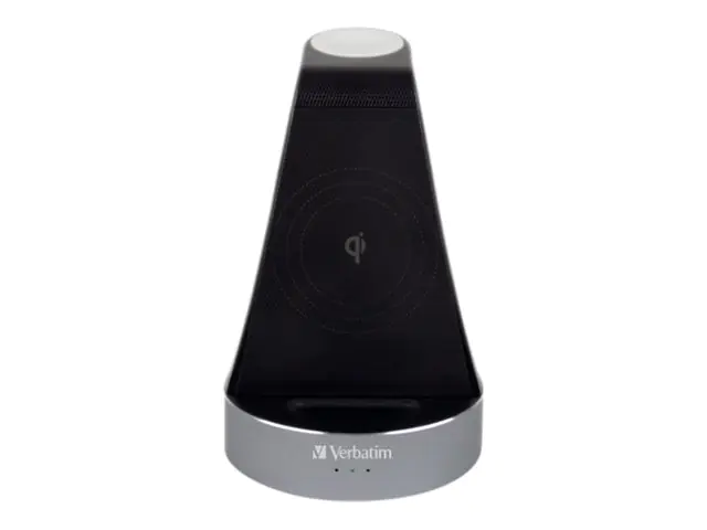 Verbatim - Kabelloses Ladegerät - 2-in-1 + AC-Netzteil - 20 Watt - 3 A - für Apple AirPods with MagSafe Charging Case; AirPods Pro; iPhone 11, 12, 13, 14