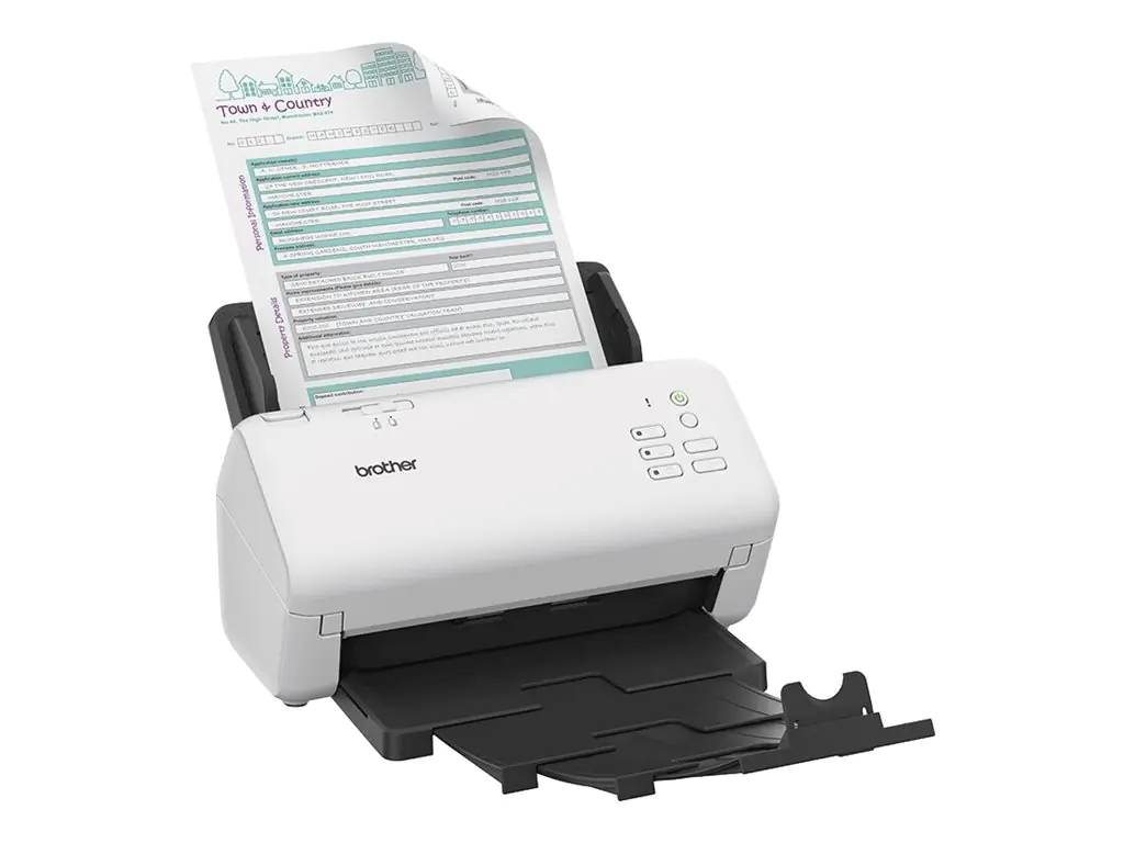 Brother ADS-4300N - Dokumentenscanner - Dual-CIS - Duplex - A4 - 600 dpi x 600 dpi - bis zu 40 Seiten/Min. (einfarbig) ADS4300NRE1