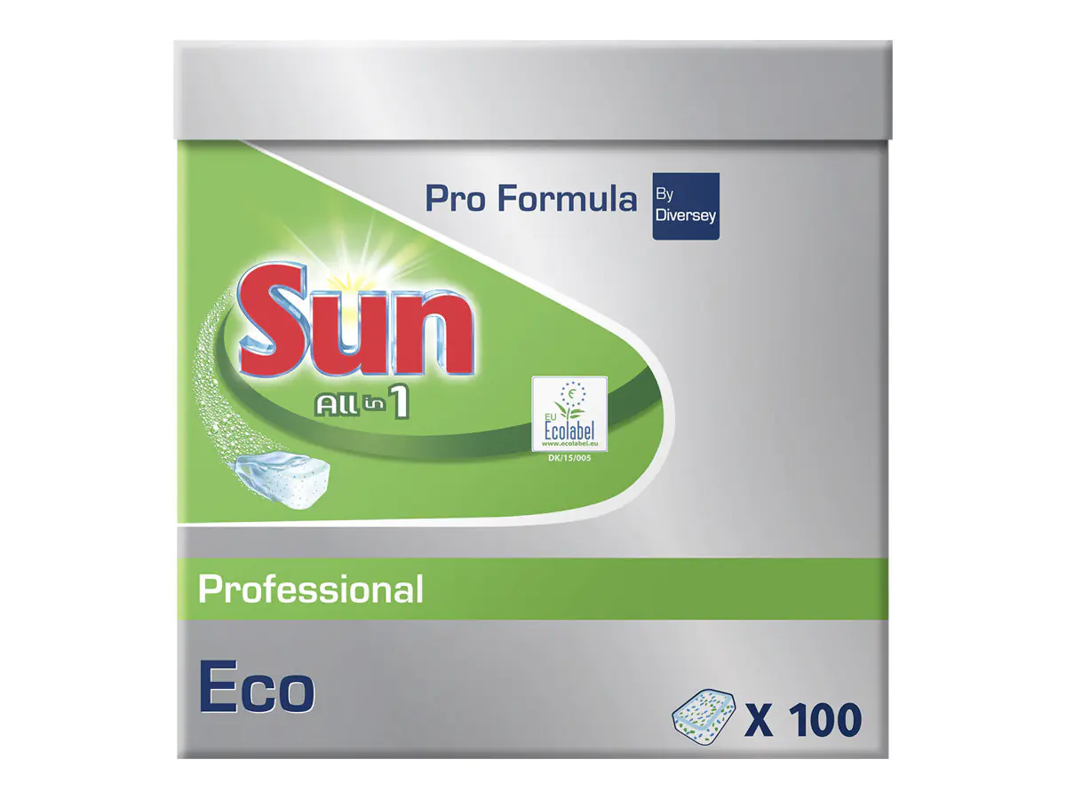 Unilever Sun Professional All in 1 Eco - Reiniger - Tablette - 20 g - professionell - weiß (Packung mit 100) 7522969