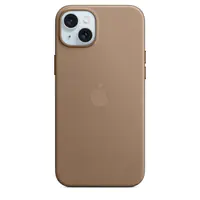 Apple - Hintere Abdeckung für Mobiltelefon - kompatibel mit MagSafe - Microtwill, FineWoven - Taupe - für iPhone 15 Plus