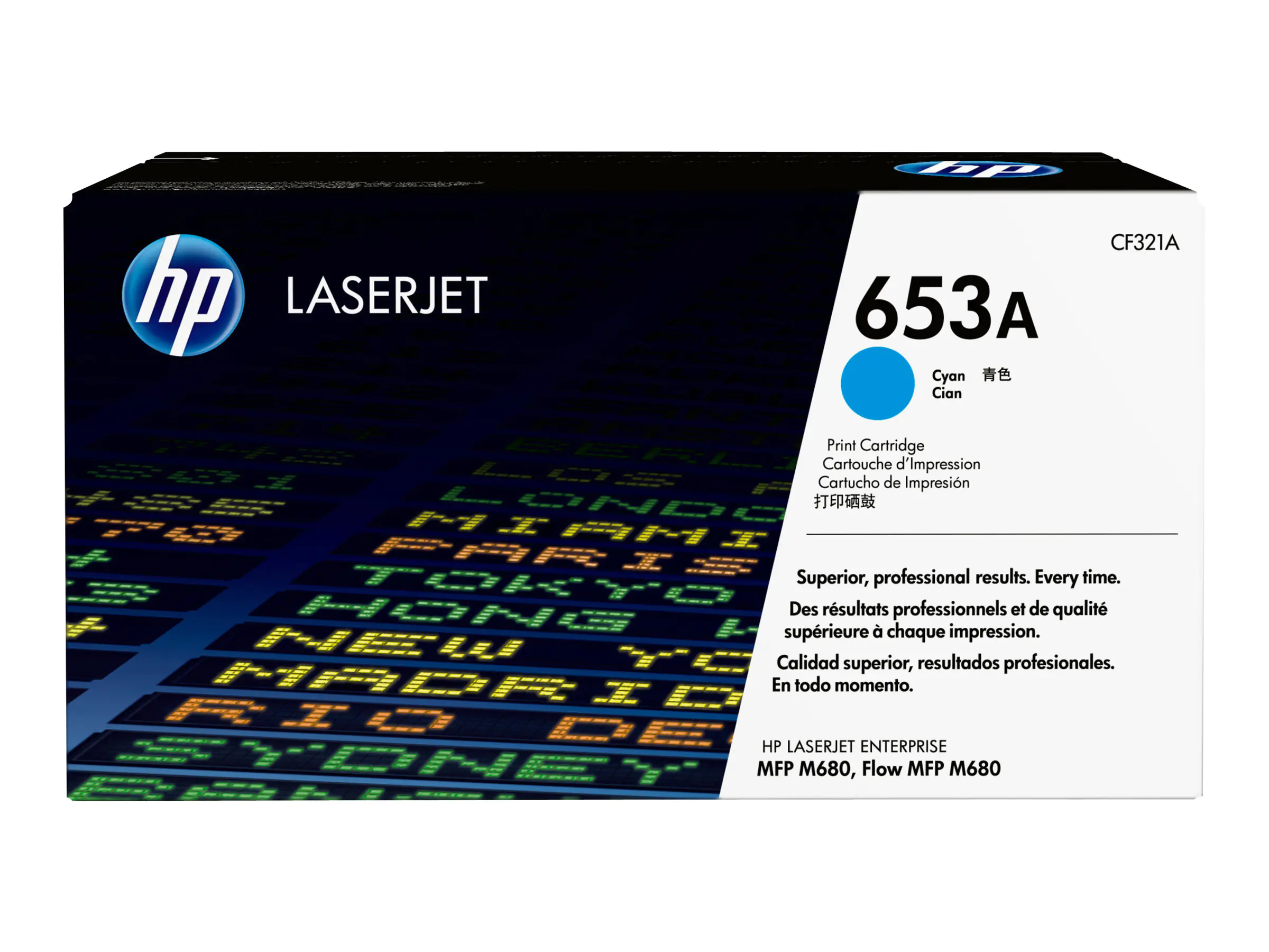 HP 653A - Cyan - original - LaserJet - Tonerpatrone (CF321A) - für Color LaserJet Enterprise MFP M680; LaserJet Enterprise Flow MFP M680