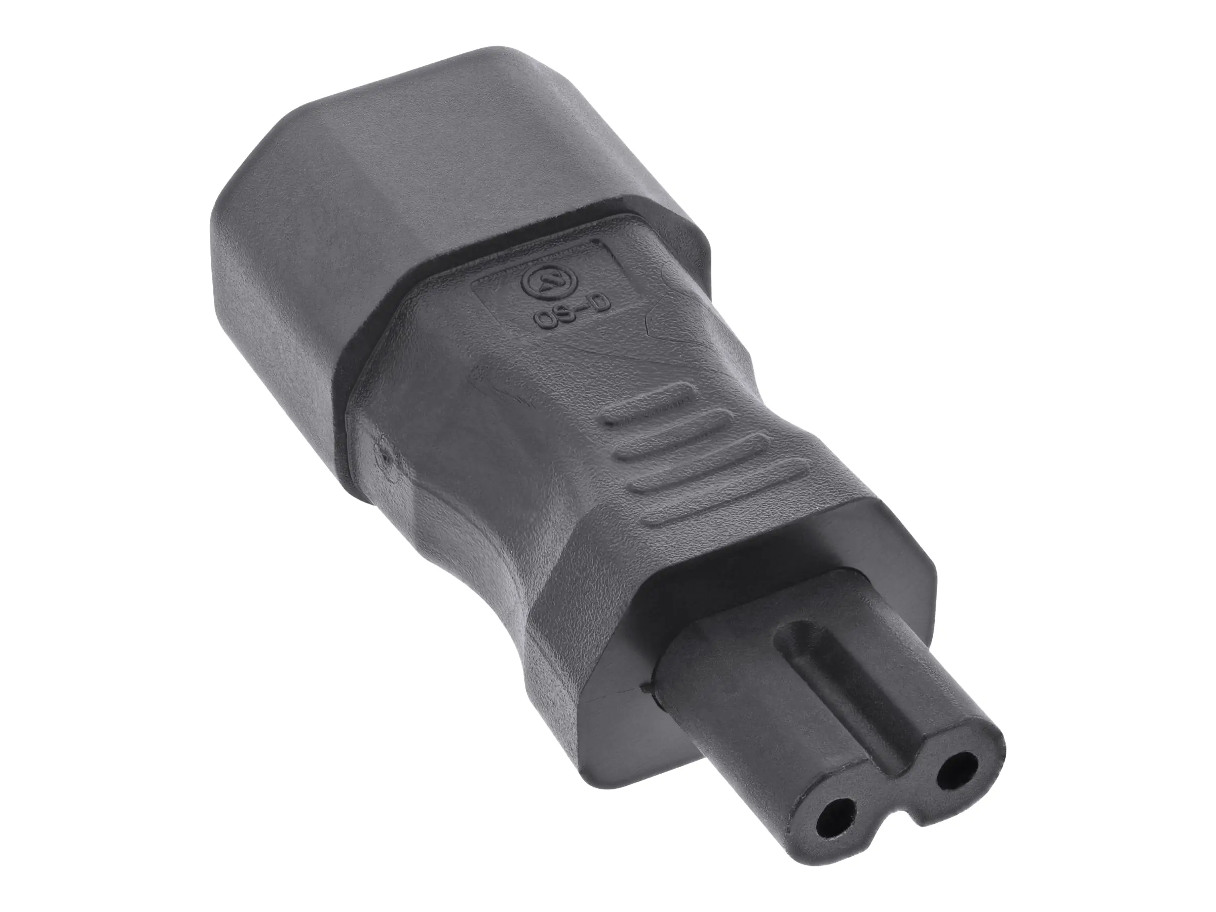 InLine - Adapter für Power Connector - IEC 60320 C14 zu power IEC 60320 C7 - 2.5 A - Schwarz