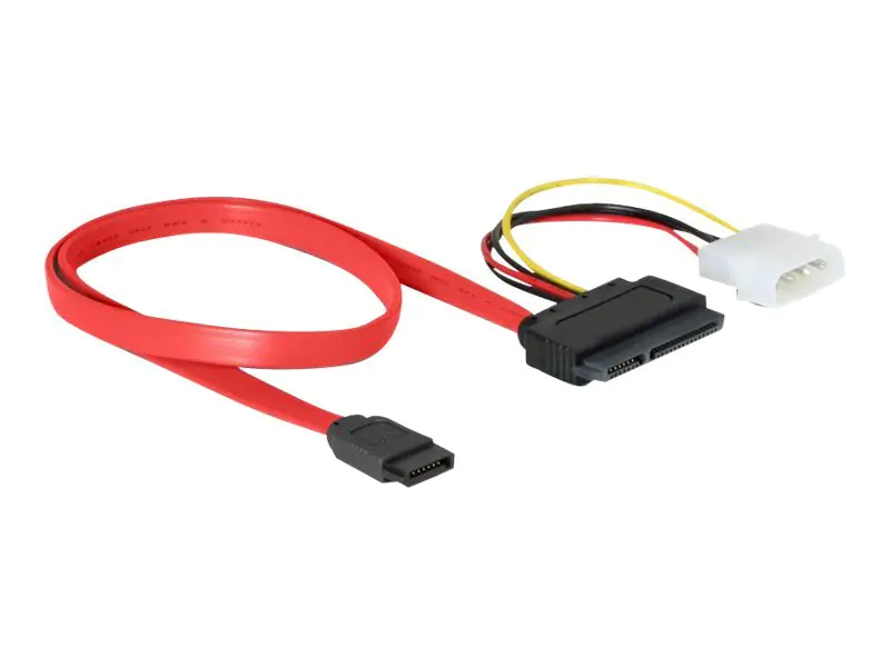 Delock SATA All-in-One cable - SATA-Kabel - Serial ATA 150/300 - interne Stromversorgung, 4-polig, SATA zu SATA Combo (W) - 50 cm