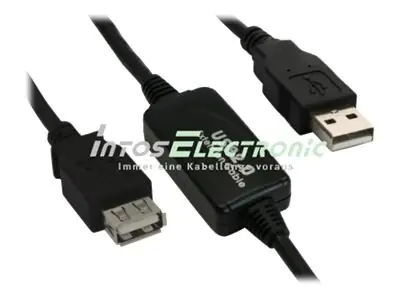 InLine - USB-Erweiterung - USB 2.0 - 4-polig USB Typ A / 4-polig USB Typ A - bis zu 10 m