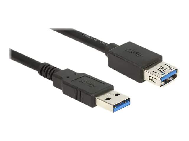 DeLOCK Extension cable USB 3.0 - USB-Verlängerungskabel - USB Typ A (M) bis USB Typ A (W) - USB 3.0 - 5 m - Schwarz