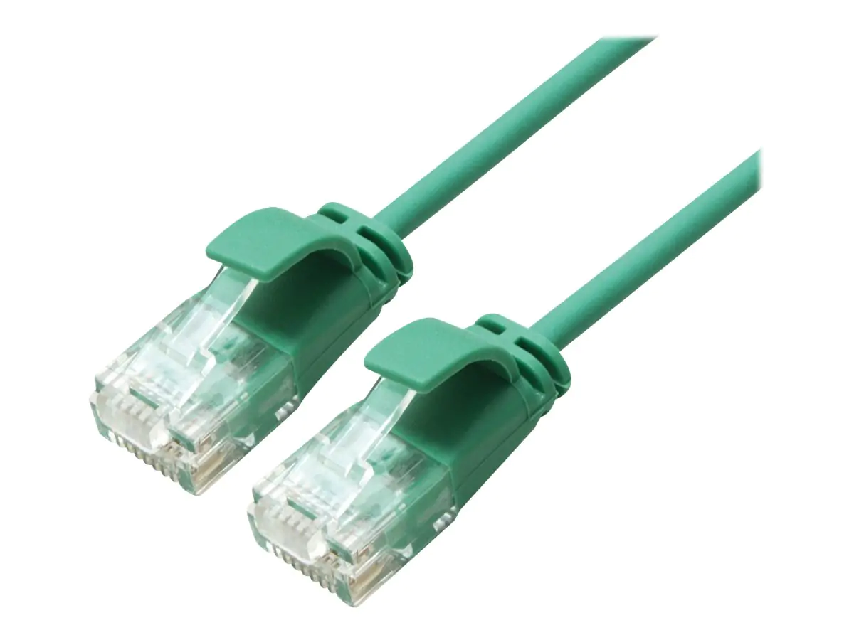 Roline Green - Patch-Kabel - RJ-45 (M) zu RJ-45 (M) - 5 m - UTP - CAT 6a - halogenfrei, geformt, ohne Haken, verseilt - grün