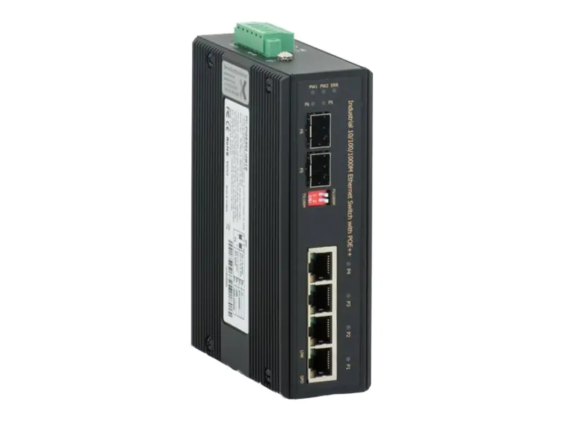 Barox PC-PITE-502GBTE - Switch - unmanaged - 4 x 10/100/1000 (PoE++)