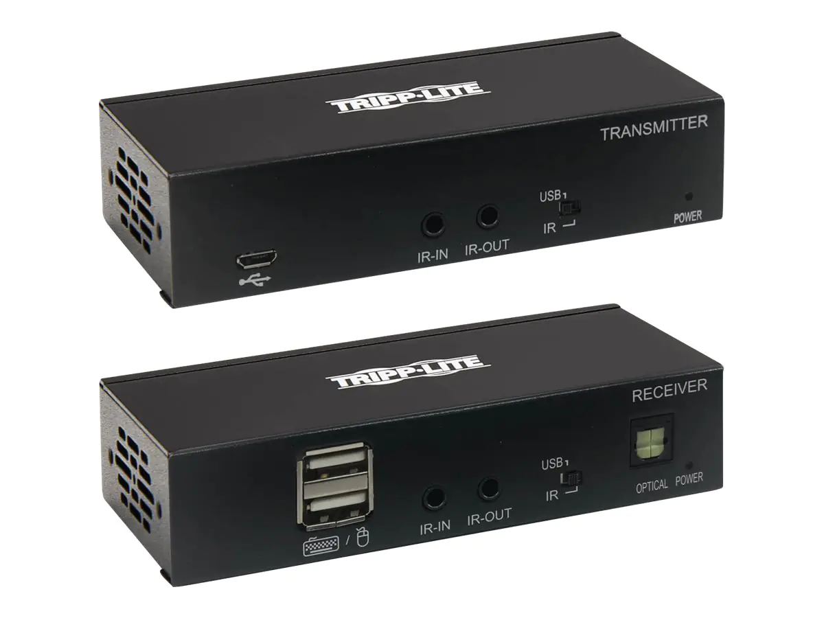 Eaton Tripp Lite Series DisplayPort to HDMI over Cat6 Extender Kit with KVM Support, 4K 60Hz, 4:4:4, USB, PoC, HDCP 2.2, up to 230 ft., TAA - Erweiterung für Video/Audio - HDMI, DisplayPort - über CAT 6 - bis zu 70 m - TAA-konform - für P/N: B127A-010-H,