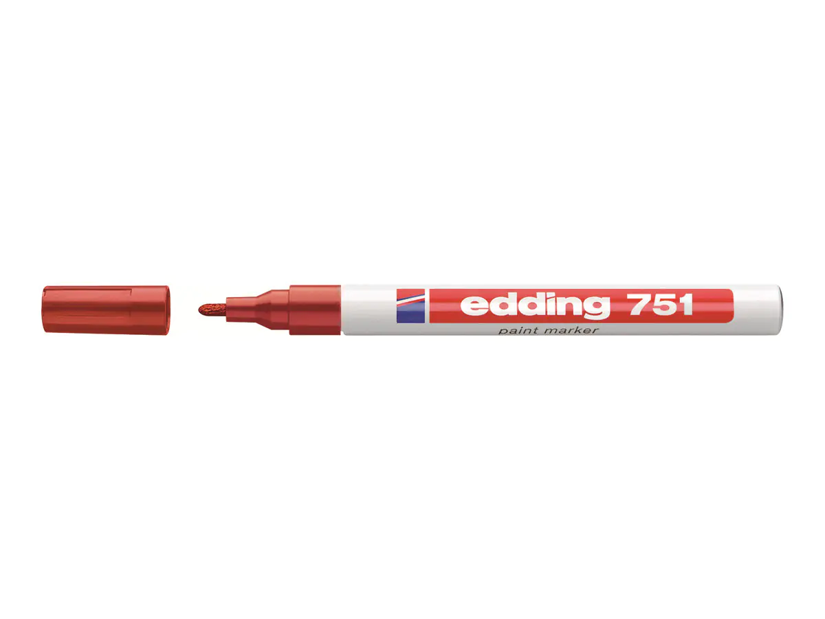EDDING 751 paint - Marker - permanent - Rot 4-751002