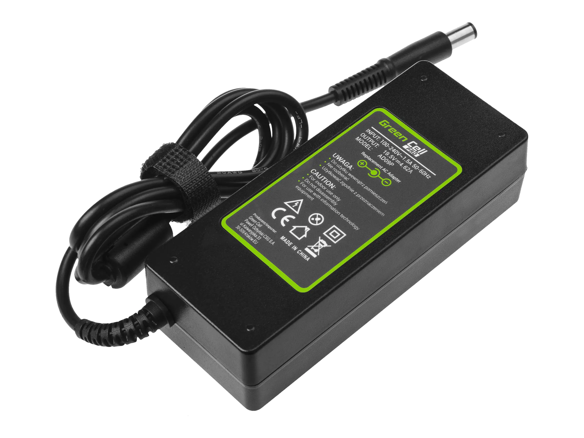 Green Cell PRO - Netzteil - Wechselstrom 100-240 V - 90 Watt - Schwarz - für Dell Inspiron 15 N5010, 15R N5110; Latitude E6410, E6420, E6430, E6510, E6520