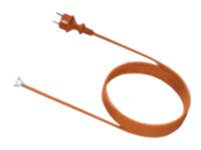 Bachmann H07BQ-F 3G - Stromkabel - Typ F (M) zu ohne Stecker - Wechselstrom 250 V - 16 A - 3 m - geformt - orange - Deutschland