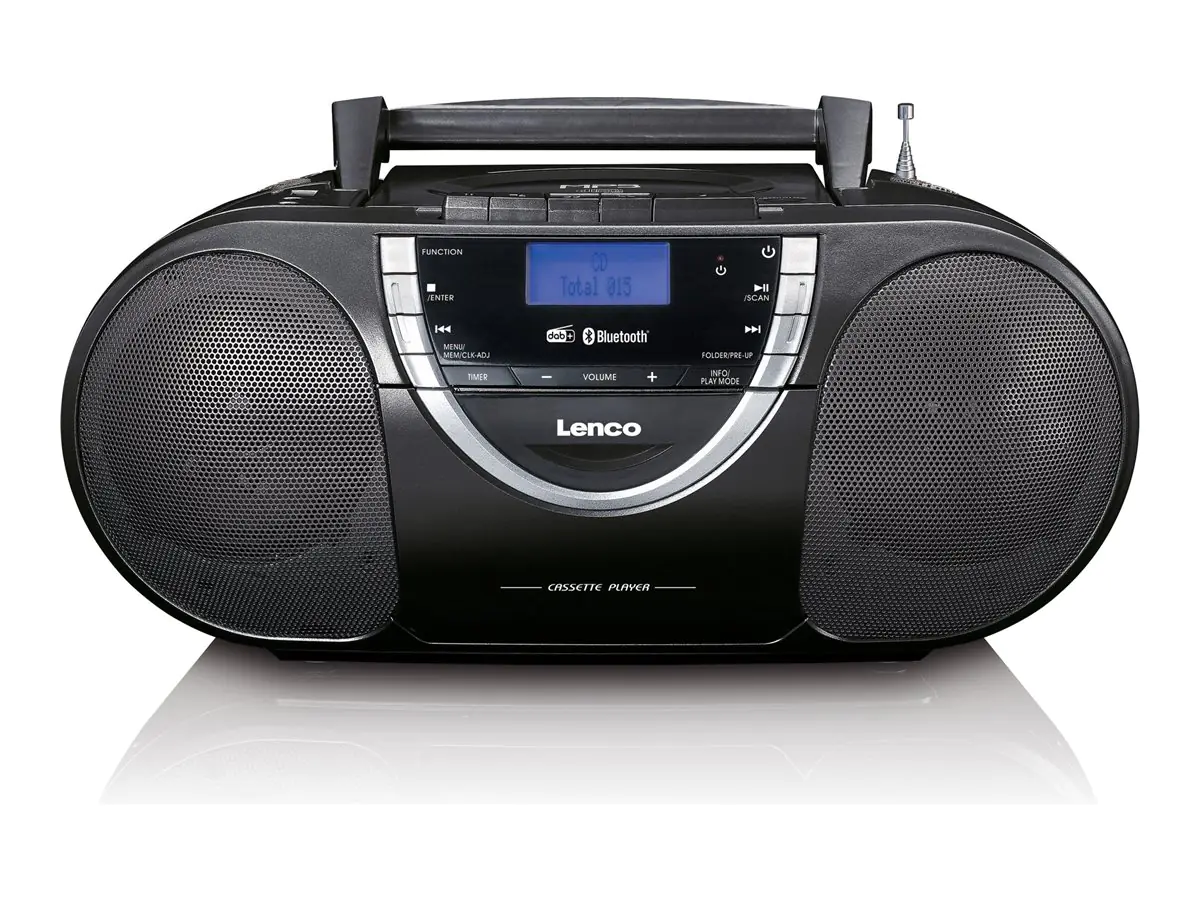 Lenco SCD-6900 - Ghettoblaster - 8 Watt - Schwarz, Silber
