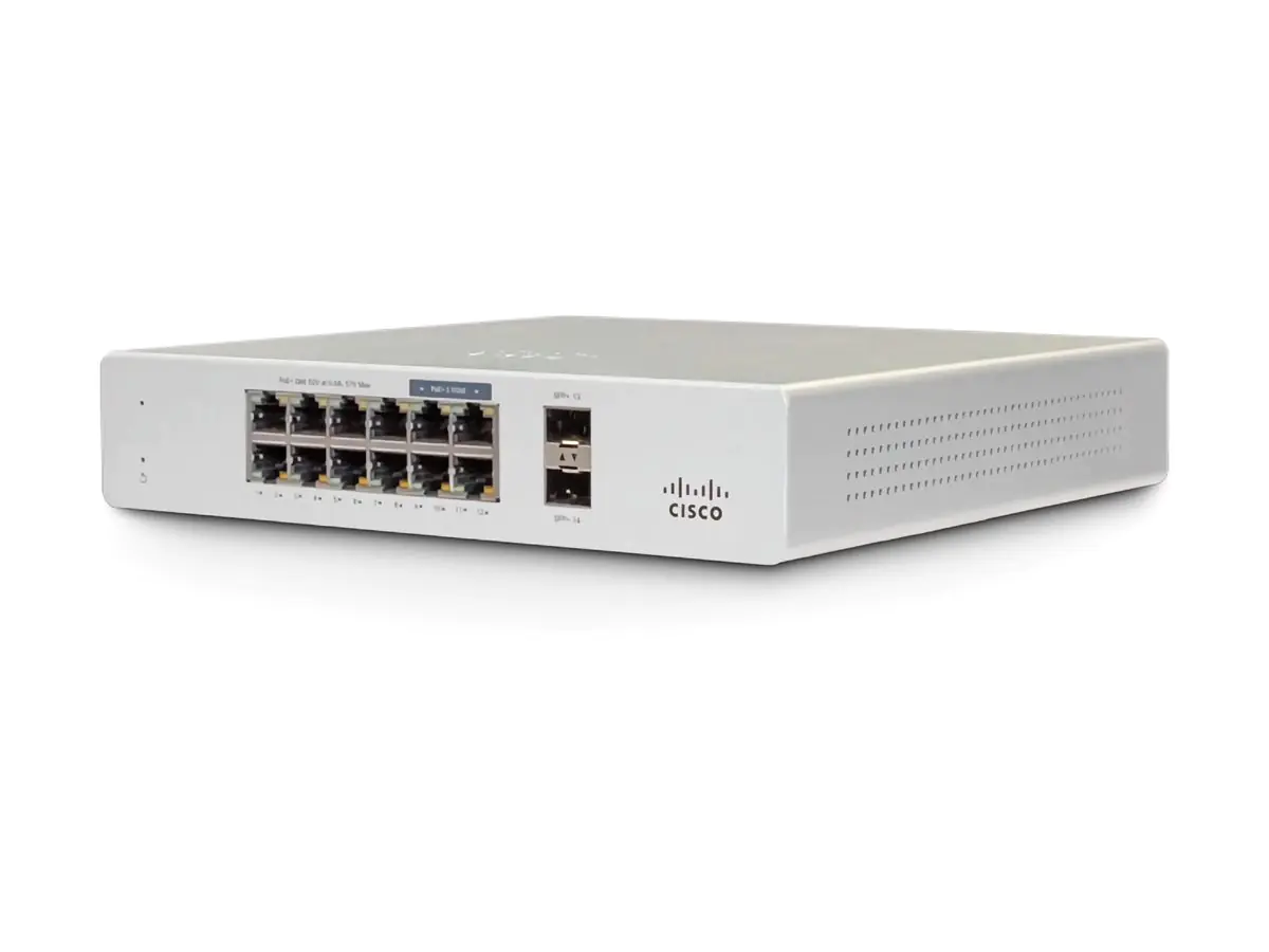 Cisco Meraki MS130-12X - Switch - managed - 8 x 10/100/1000Base-T + 2 x 2.5GBase-T + 4 x 10Gb
