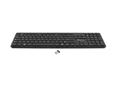 MediaRange MROS107 - Tastatur-und-Maus-Set - kabellos - 2.4 GHz - QWERTZ - Schwarz