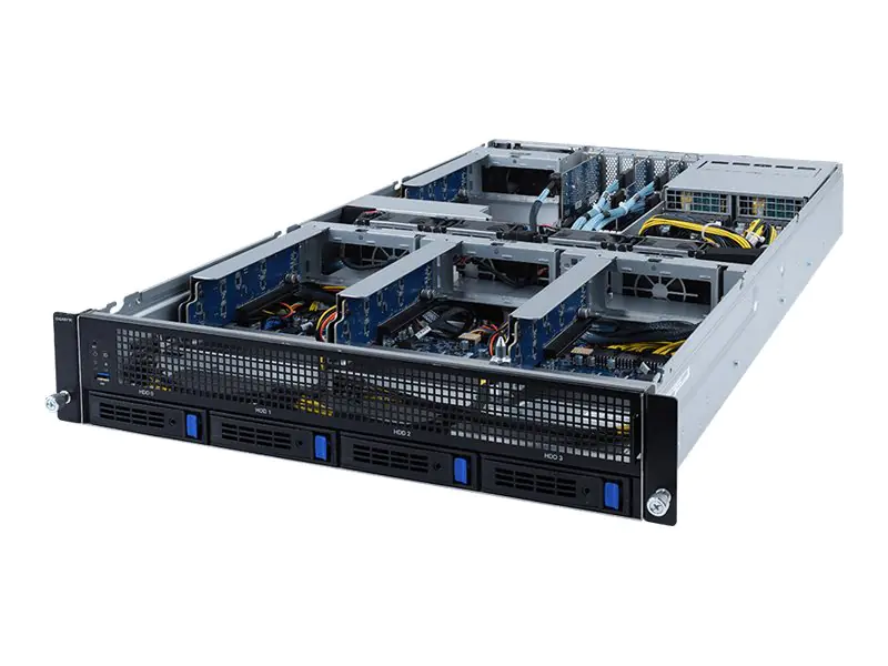 Gigabyte G242-P31 (rev. 100) - Server - Rack-Montage - 2U - 1 x Altra - RAM 0 GB - SATA/SAS - Hot-Swap 8.9 cm (3.5") Schacht/Schächte - keine HDD - AST2500 - GigE - kein Betriebssystem - Monitor: keiner